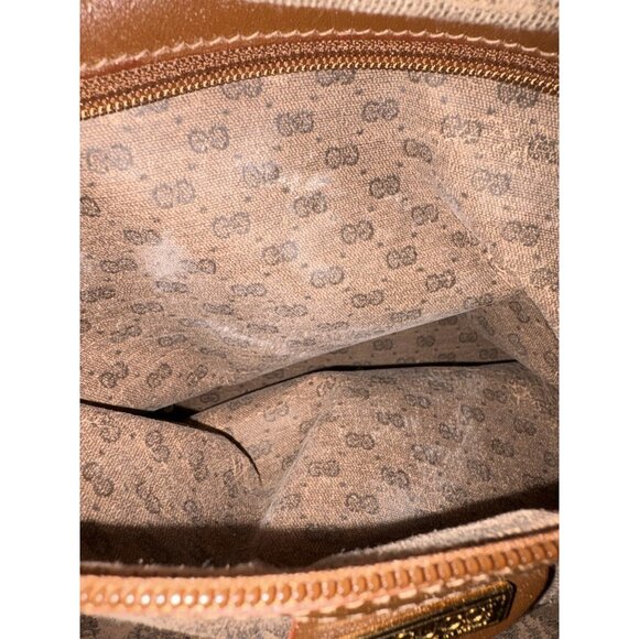 GUCCI Duffle Bag Weekender Black Suede Large Vintage - Picture 12 of 16